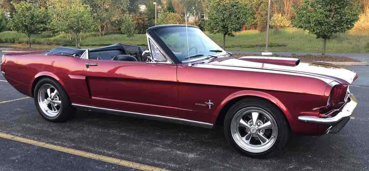 1966 Red Ford Mustang Convertible