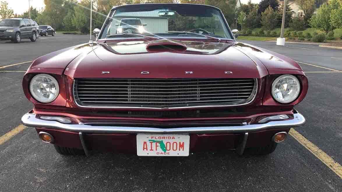1966 Red Ford Mustang Convertible