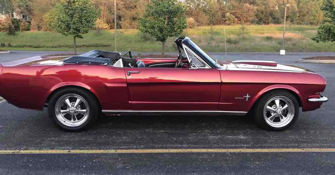 1966 Red Ford Mustang Convertible