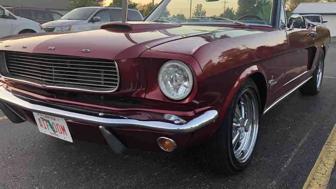 1966 Red Ford Mustang Convertible