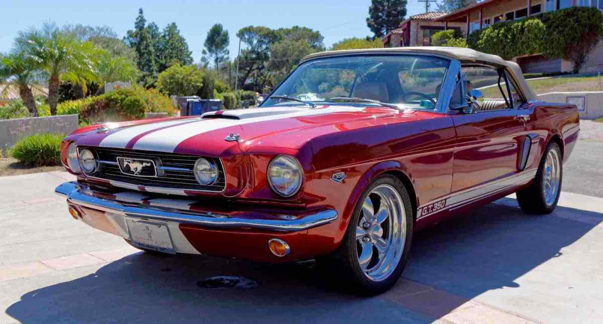 1966 Red Ford Mustang Convertible