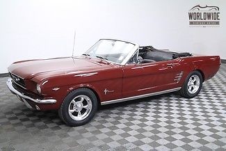 1966 Red Ford Mustang Convertible