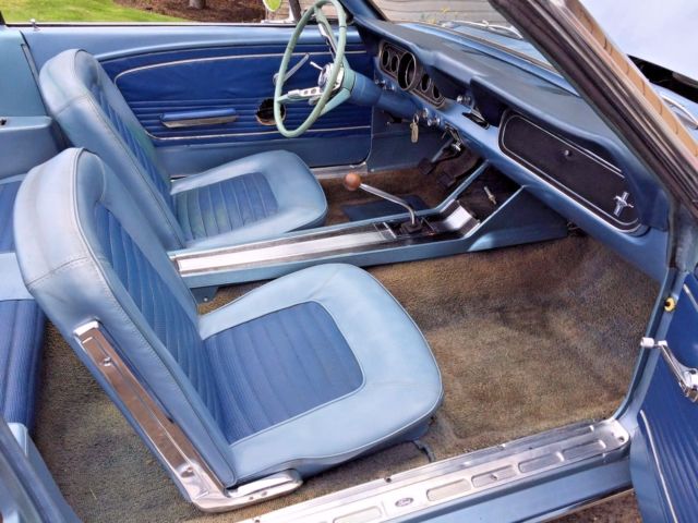 1966 blue Ford Mustang
