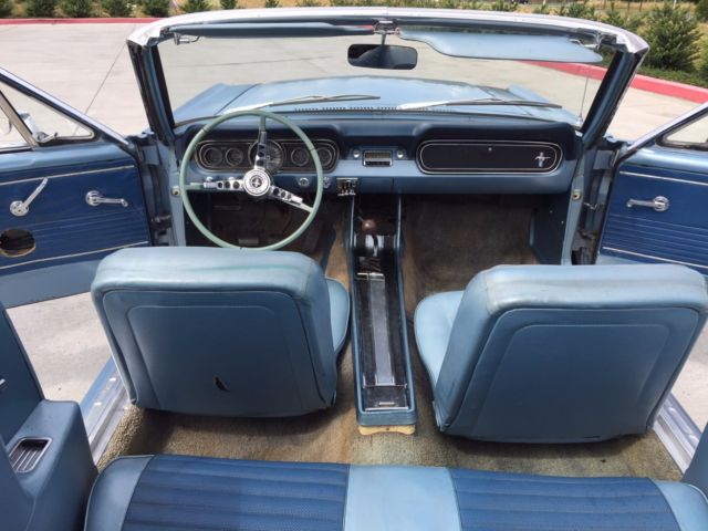 1966 blue Ford Mustang
