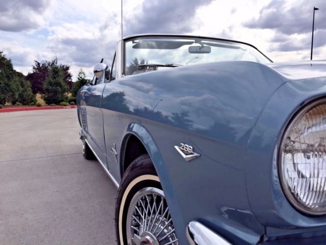 1966 blue Ford Mustang
