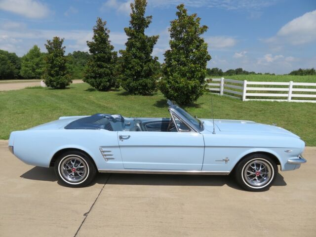 1966 Blue Ford Mustang Convertible