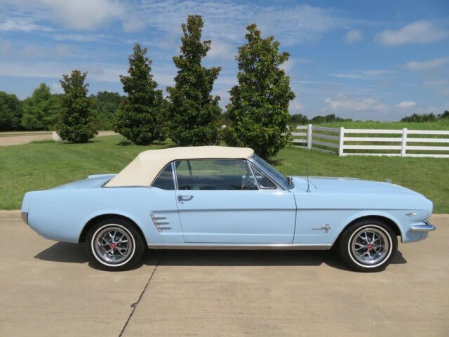 1966 Blue Ford Mustang Convertible