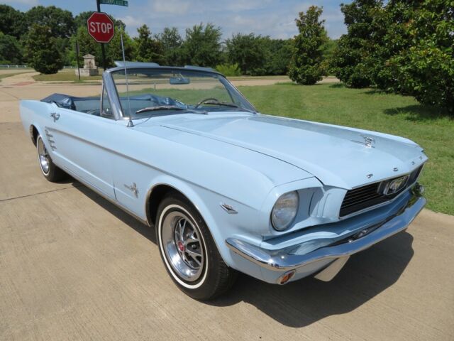 1966 Blue Ford Mustang Convertible