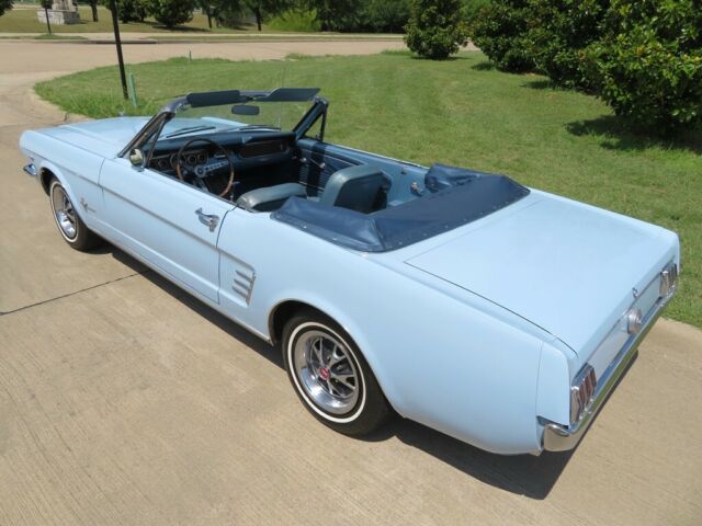 1966 Blue Ford Mustang Convertible