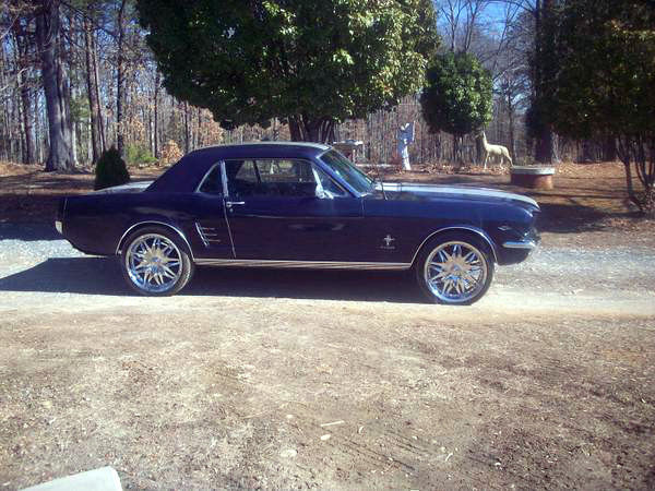 1966 Burgundy Ford Mustang Coupe