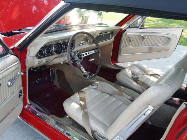 1966 Red Ford Mustang Convertible