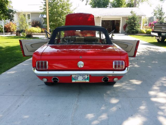 1966 Red Ford Mustang Convertible