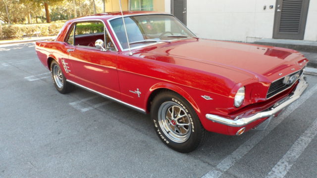 1966 Red Ford Mustang Coupe