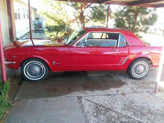 1966 Candy Apple Red Ford Mustang Coupe