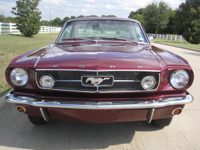 1966 Burgundy Ford Mustang Coupe