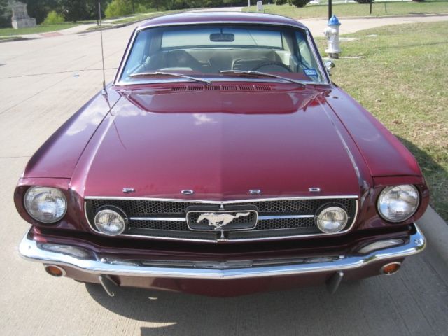 1966 Burgundy Ford Mustang Coupe