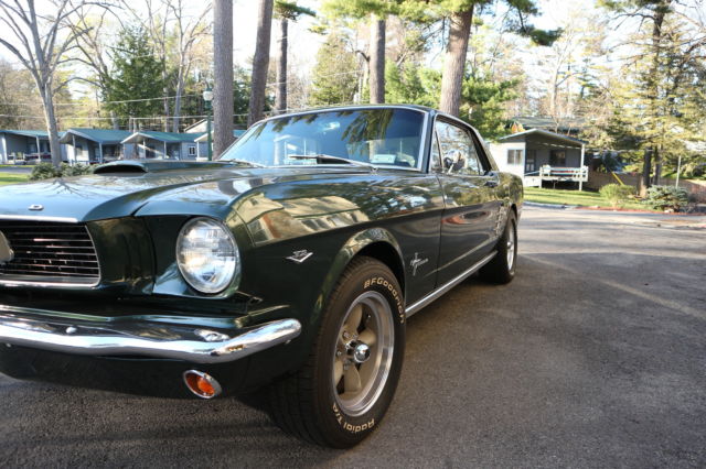 1966 Ivy Green Ford Mustang Coupe