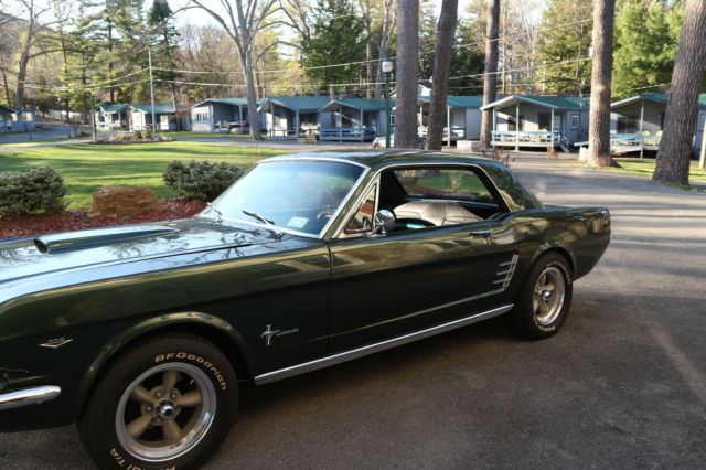 1966 Ivy Green Ford Mustang Coupe