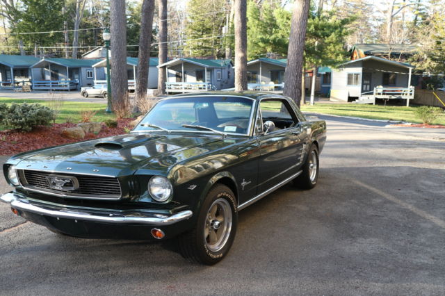 1966 Ivy Green Ford Mustang Coupe