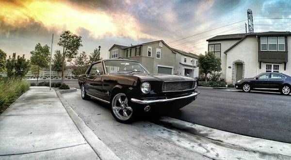 19660000 Black Ford Mustang Coupe
