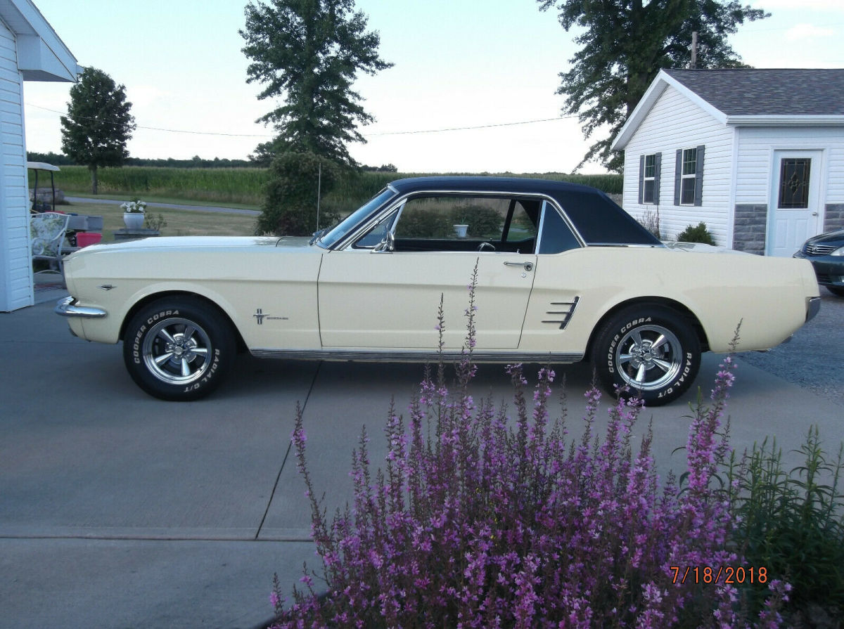1966 Yellow Ford Mustang Coupe