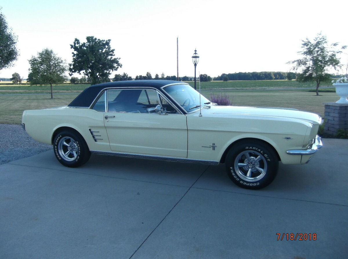 1966 Yellow Ford Mustang Coupe
