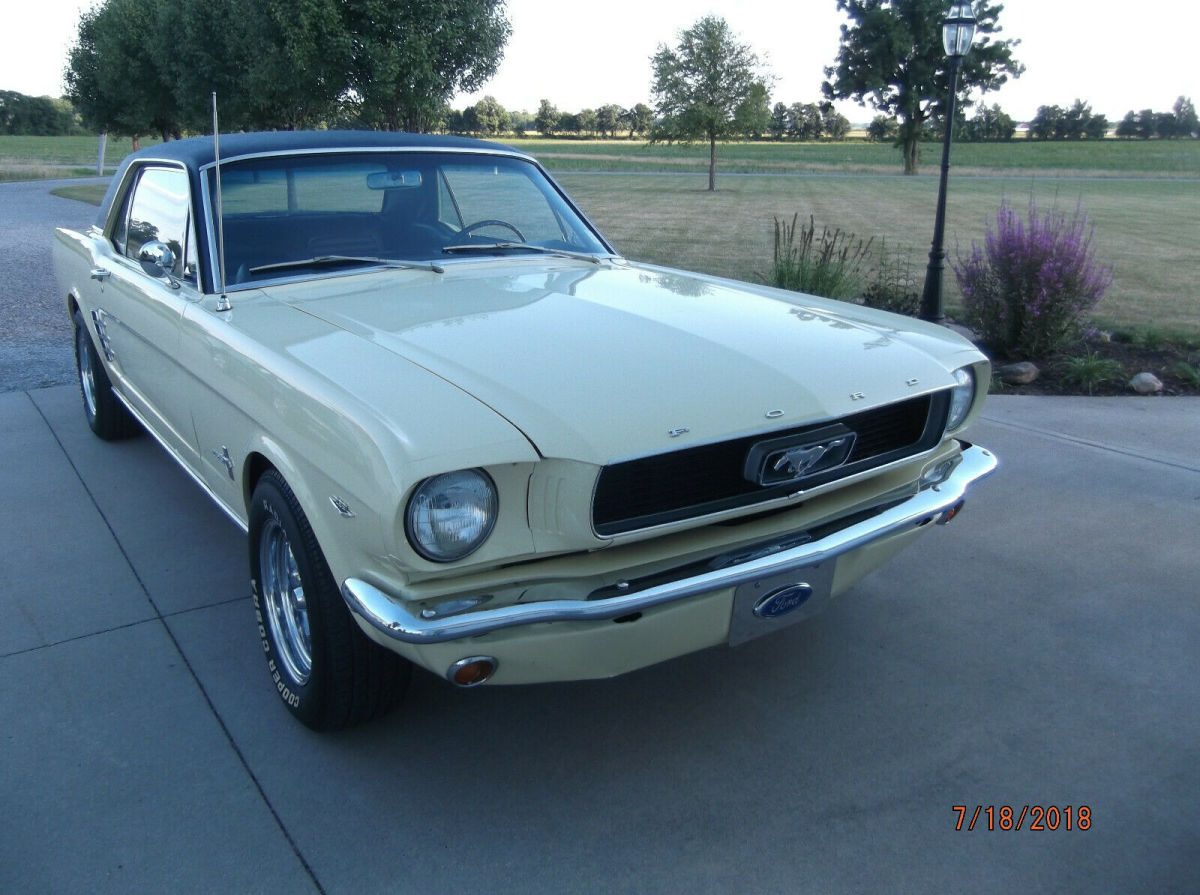 1966 Yellow Ford Mustang Coupe