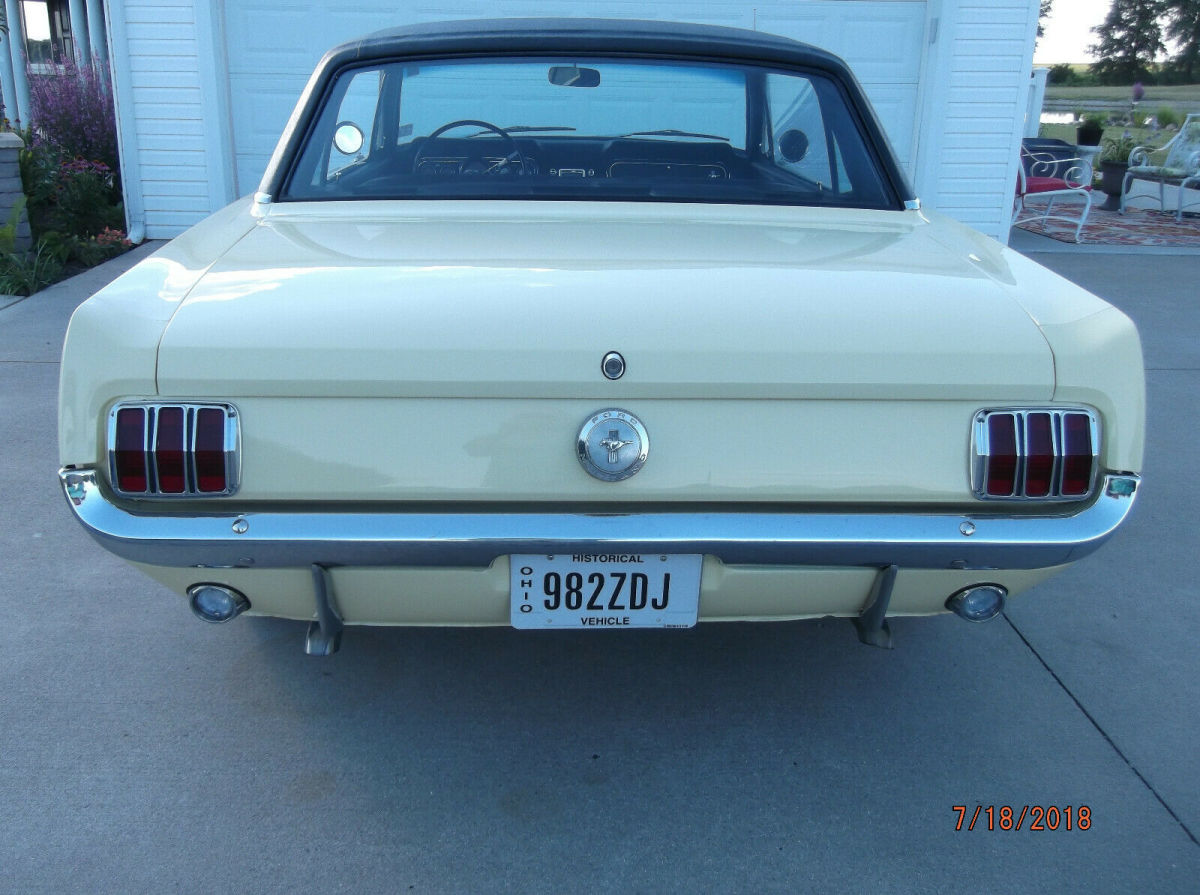 1966 Yellow Ford Mustang Coupe
