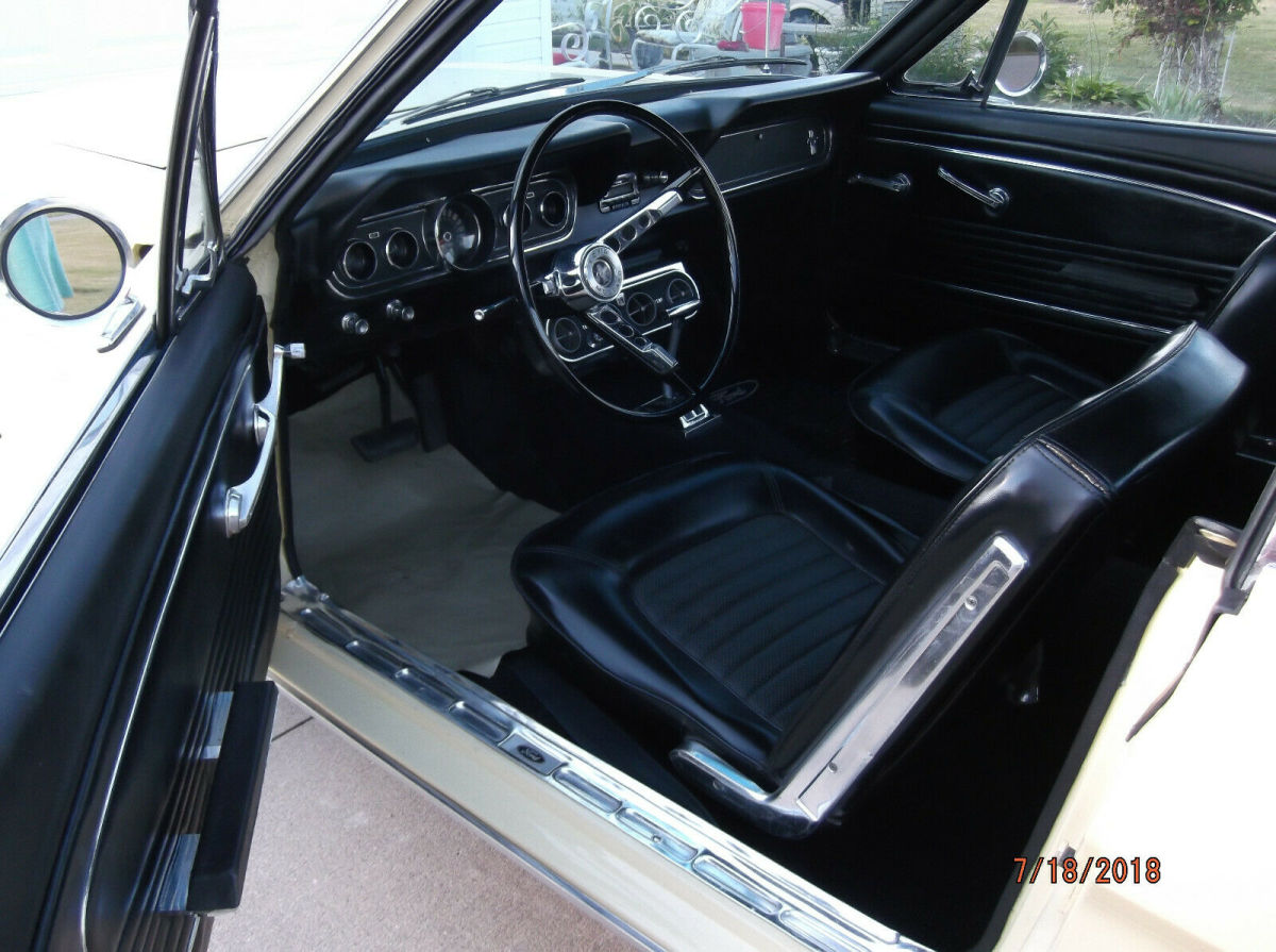 1966 Yellow Ford Mustang Coupe