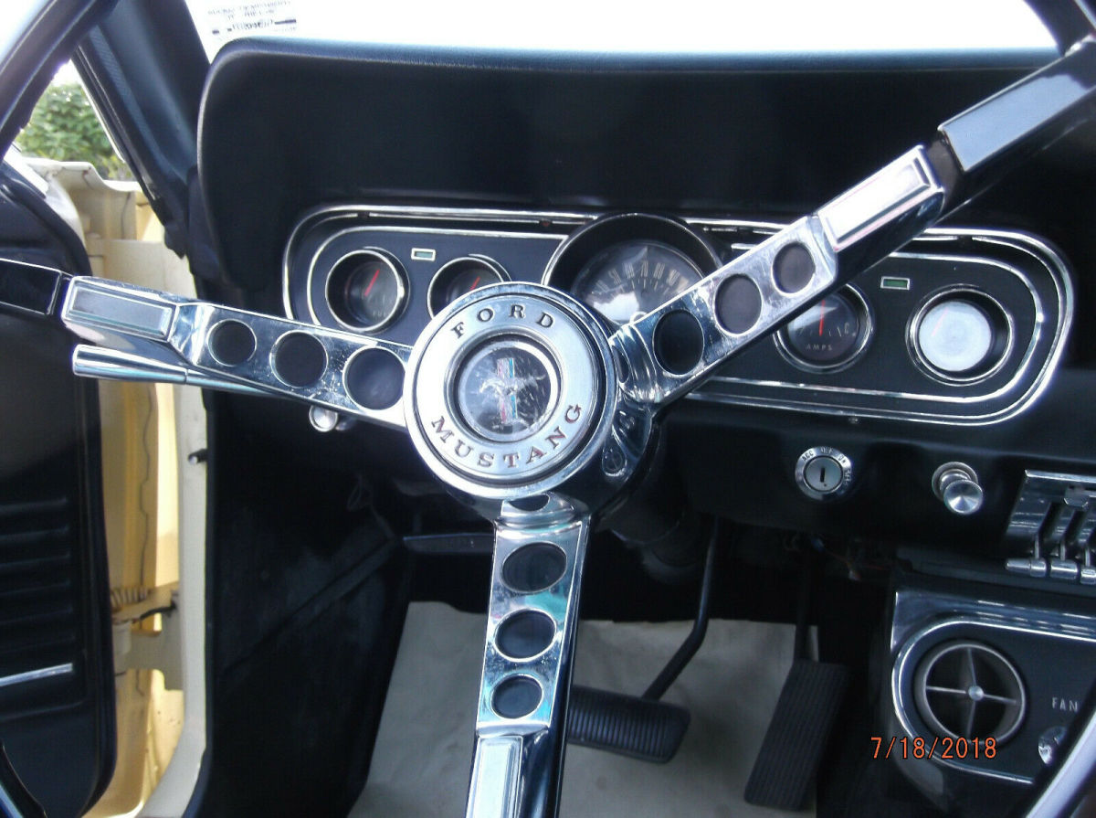 1966 Yellow Ford Mustang Coupe