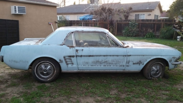 1966 Arcadian Blue Ford Mustang U/K