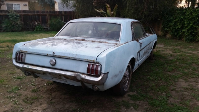 1966 Arcadian Blue Ford Mustang U/K