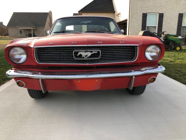 1966 Red Ford Mustang Coupe