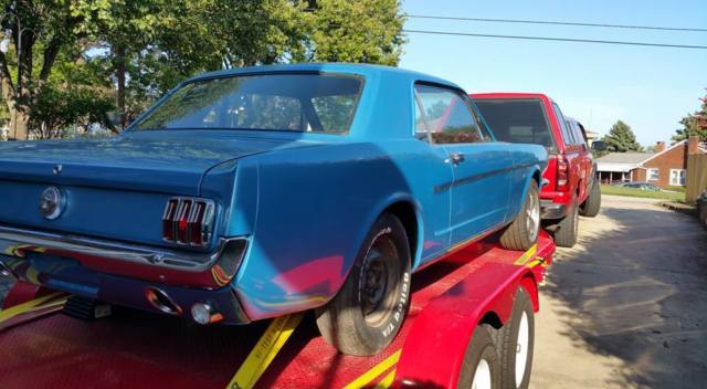 1966 Blue Ford Mustang Coupe