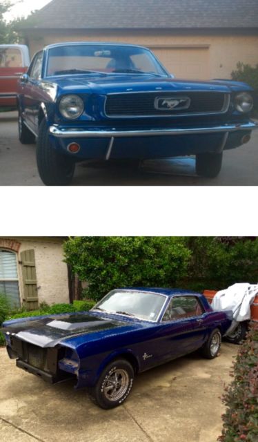 1966 Blue Ford Mustang Coupe