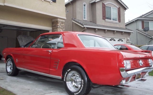 1966 Red Ford Mustang Coupe