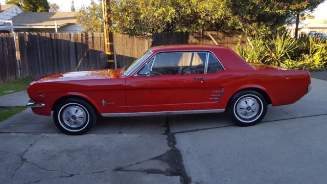 1966 Red Ford Mustang Coupe