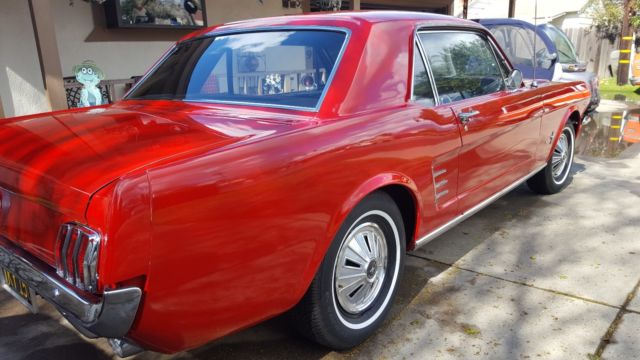 1966 Red Ford Mustang Coupe