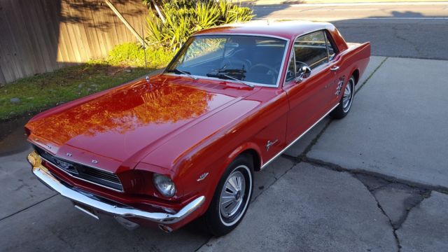 1966 Red Ford Mustang Coupe
