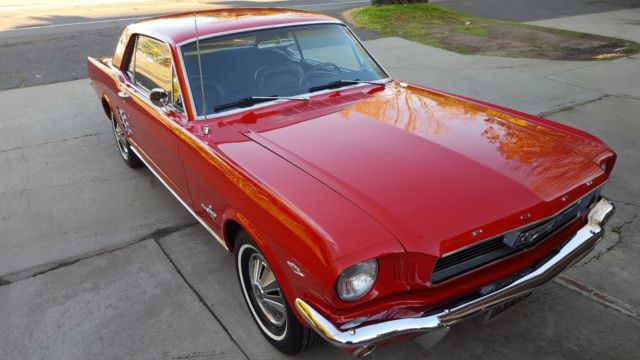 1966 Red Ford Mustang Coupe