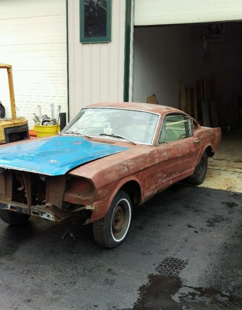 1966 Burgundy Ford Mustang Fastback