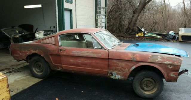 1966 Burgundy Ford Mustang Fastback
