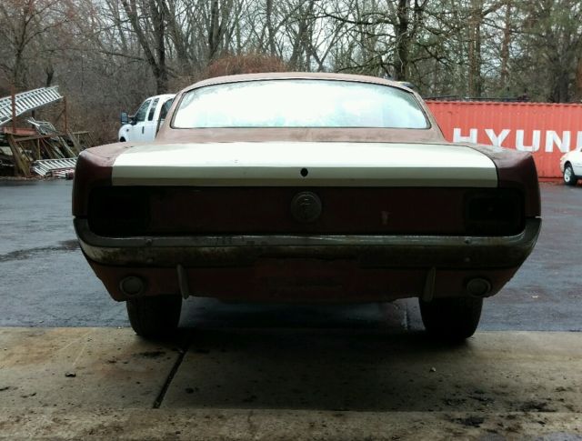 1966 Burgundy Ford Mustang Fastback