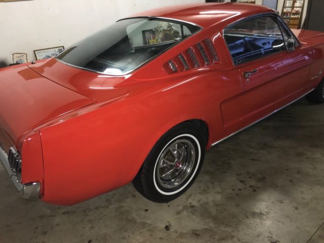 1966 Red Ford Mustang Fastback 2+2