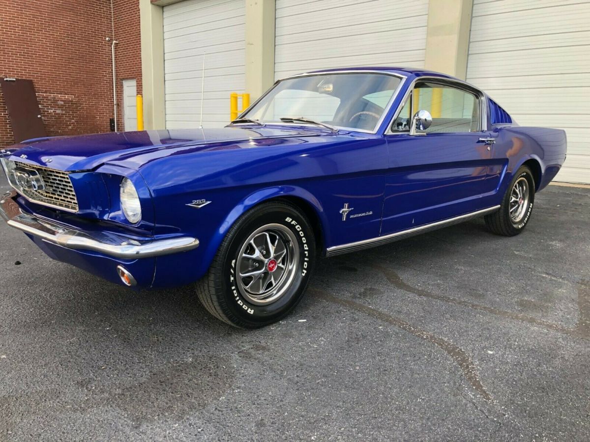 1966 Blue Ford Mustang Fastback