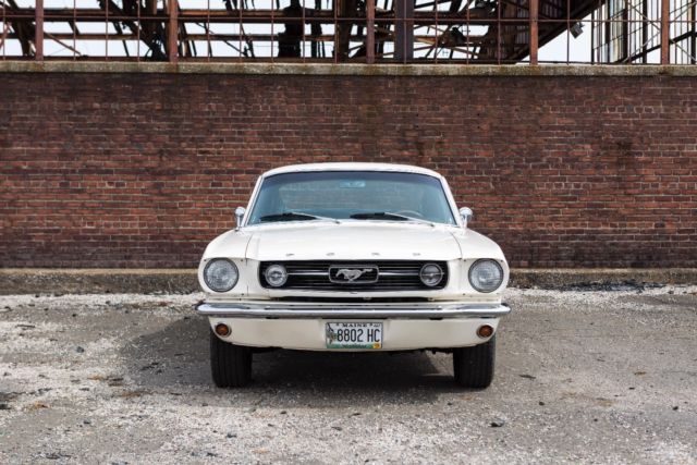 1966 White Ford Mustang Fastback