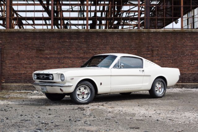 1966 White Ford Mustang Fastback