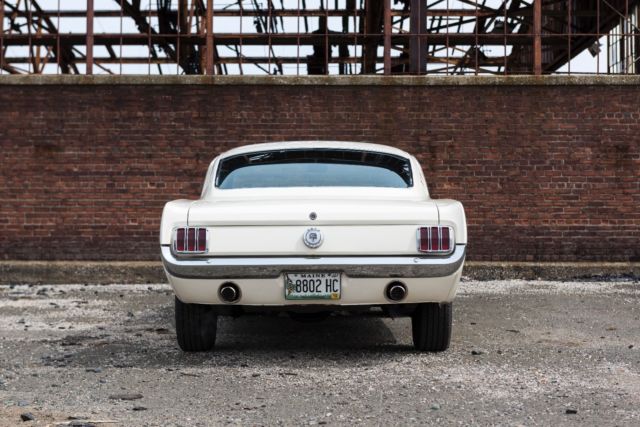 1966 White Ford Mustang Fastback