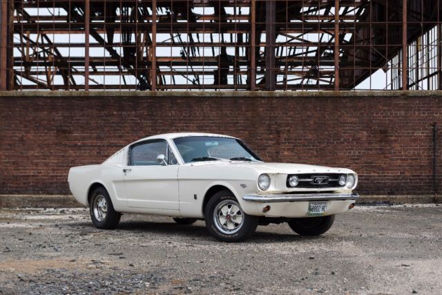1966 White Ford Mustang Fastback