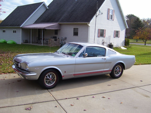 1966 Silver Frost Ford Mustang Fastback 2=2